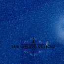 Cobalt Blue Glitter Canvas