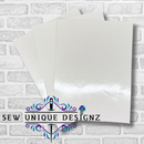 White Glitter Canvas