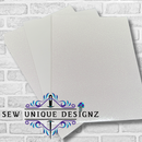 White Glitter Canvas