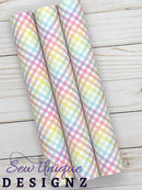 Pastel Colorful Plaid (Gingham)Printed Vinyl