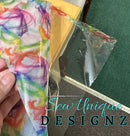 Clear Glitter Rainbow Wisps PVC