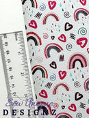 Rainbow & Hearts Printed Vinyl