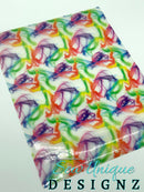 Clear Glitter Rainbow Wisps PVC