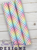 Colorful Plaid Gingham  Printed Vinyl