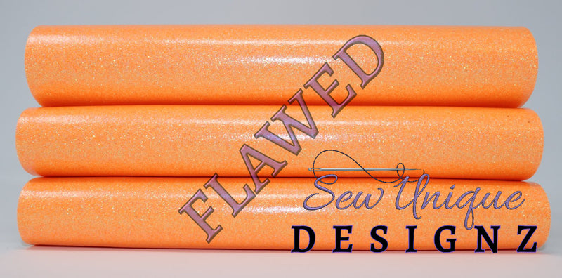 Flawed Roll - Neon Orange Glitter