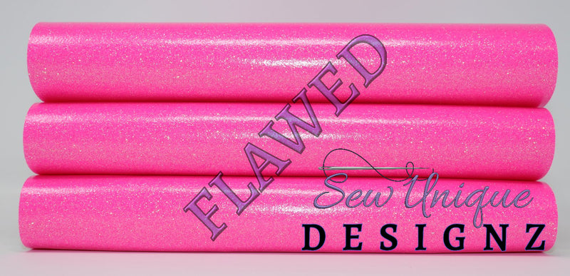 Flawed Roll - Neon Pink Glitter