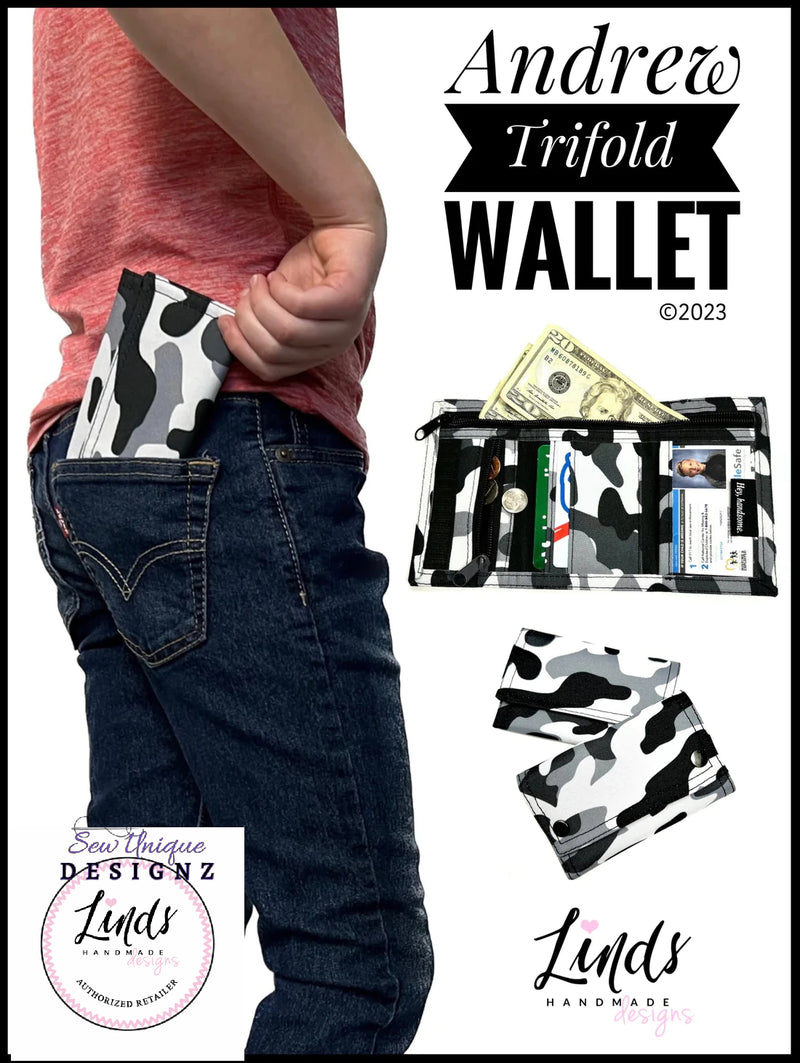Andrew Trifold Wallet - Linds Handmade PAPER PATTERN