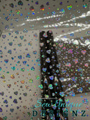 Gray Clear Holo Hearts