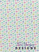 Pastel Hearts Printed Vinyl