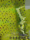 Yellow Clear Holo Hearts